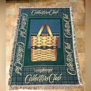 1999 Longaberger Collector’s Club Woven Tapestry Throw